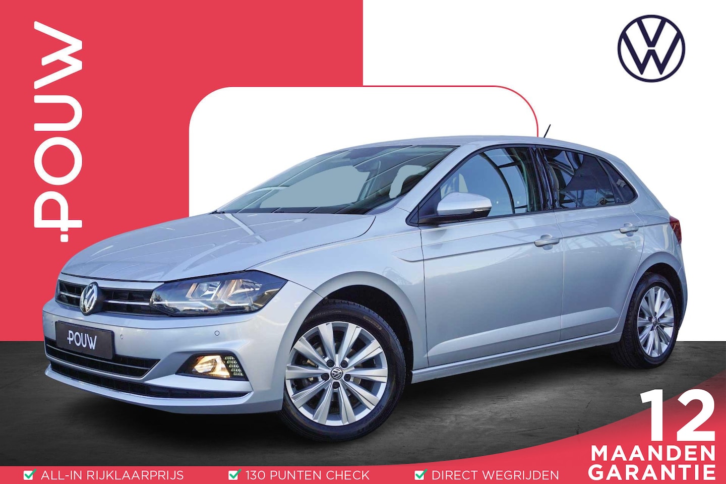 Volkswagen Polo - 1.0 TSI 95pk Highline Business R | Navigatie | Stoelverwarming | Parkeersensoren V+A - AutoWereld.nl