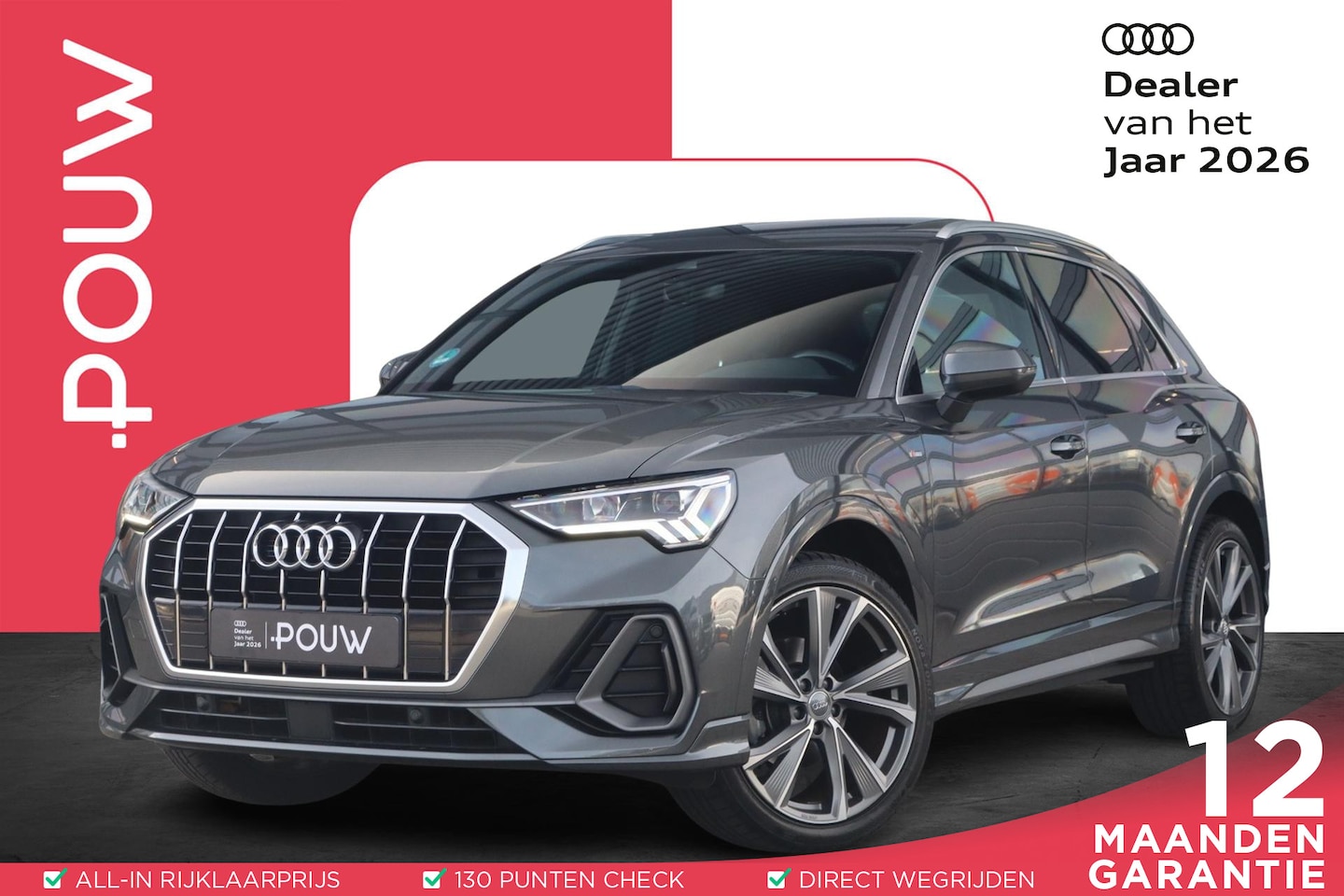 Audi Q3 - 35 TFSI 150pk S-tronic Pro Line S | Panoramadak | Lederen Bekleding | 20" Velgen - AutoWereld.nl
