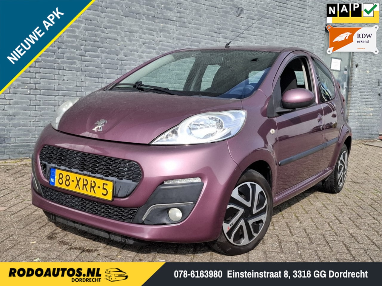 Peugeot 107 - 1.0 Active 5-Drs Airco/LED Nw APK ✅ - AutoWereld.nl