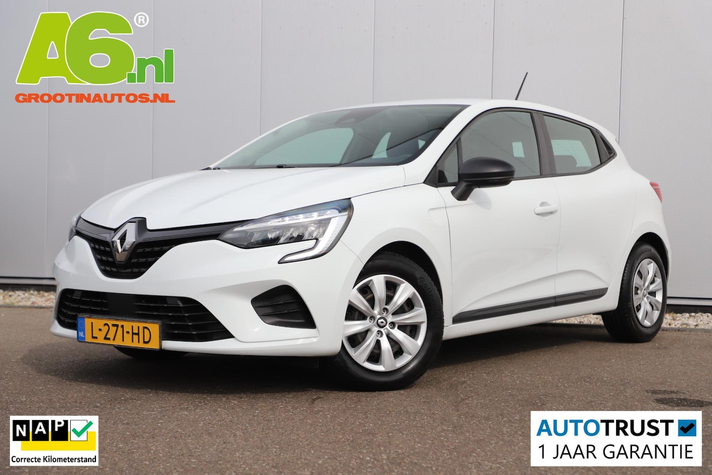 Renault Clio - 1.0 TCe Life Rijstrooksensor Airco Radio Bluetooth LED Cruise Control - AutoWereld.nl
