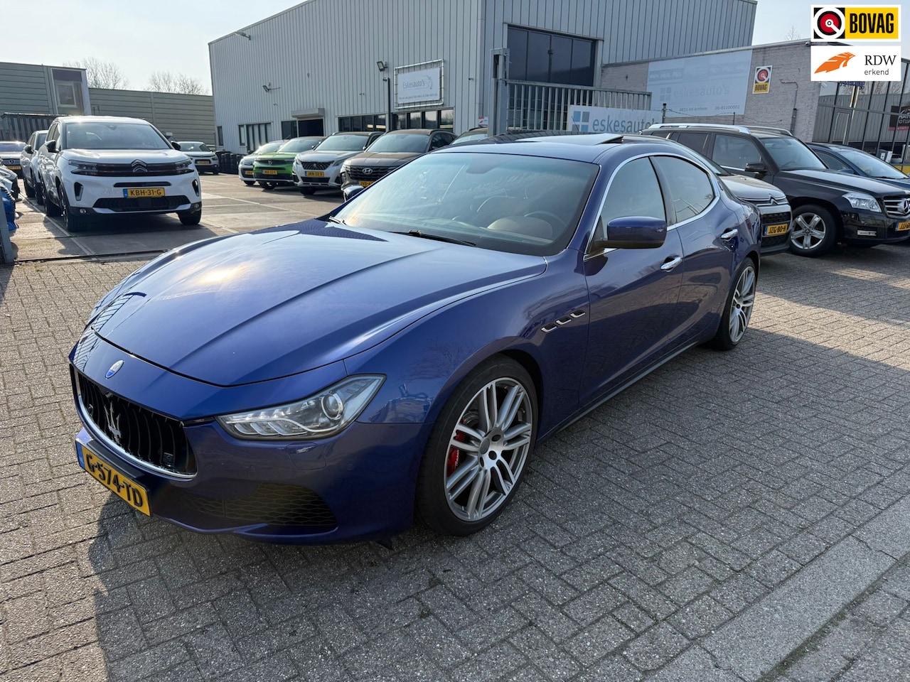 Maserati Ghibli - 3.0 S Q4 3.0 S Q4, Pano. Carbon Inleg, Sport uitlaat, F1 schakeling - AutoWereld.nl