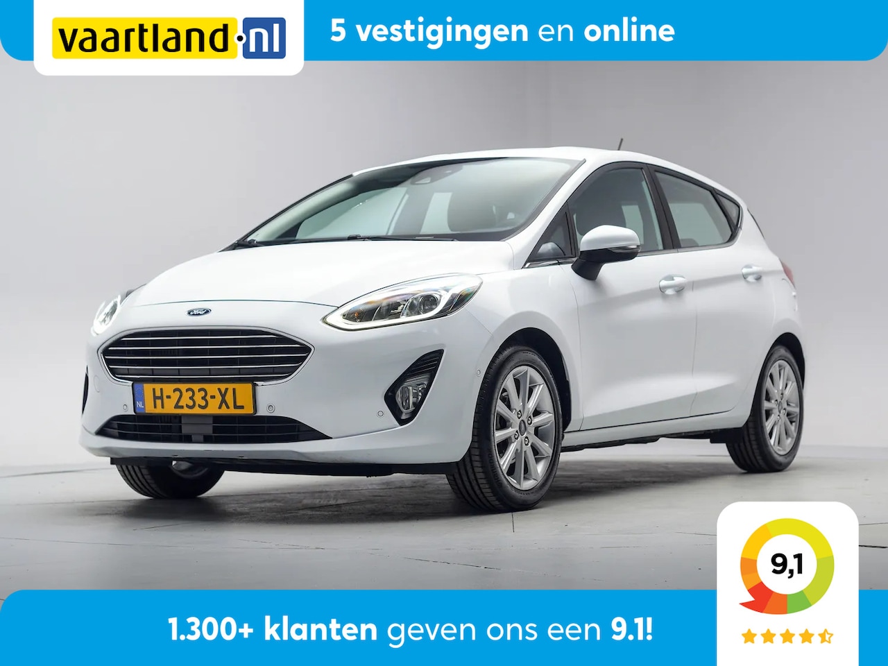 Ford Fiesta - 1.0 EcoBoost 95pk Titanium 5-drs [ Navi Climate Stoel-en stuurverwarming ] - AutoWereld.nl