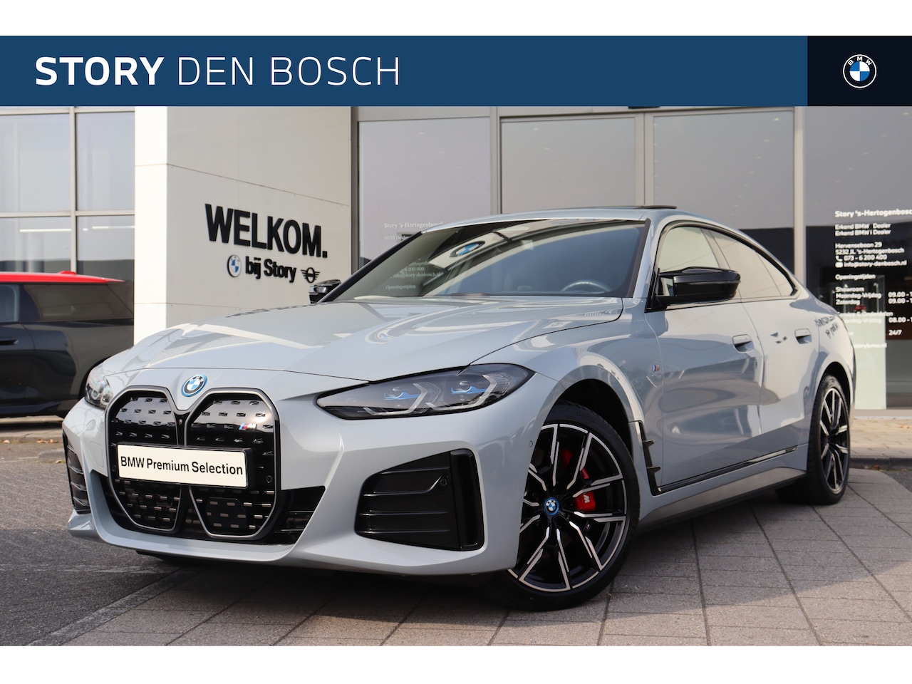 BMW i4 - M50 High Executive / Schuif-kanteldak / Trekhaak / Laserlight / M Adaptief onderstel / M S - AutoWereld.nl