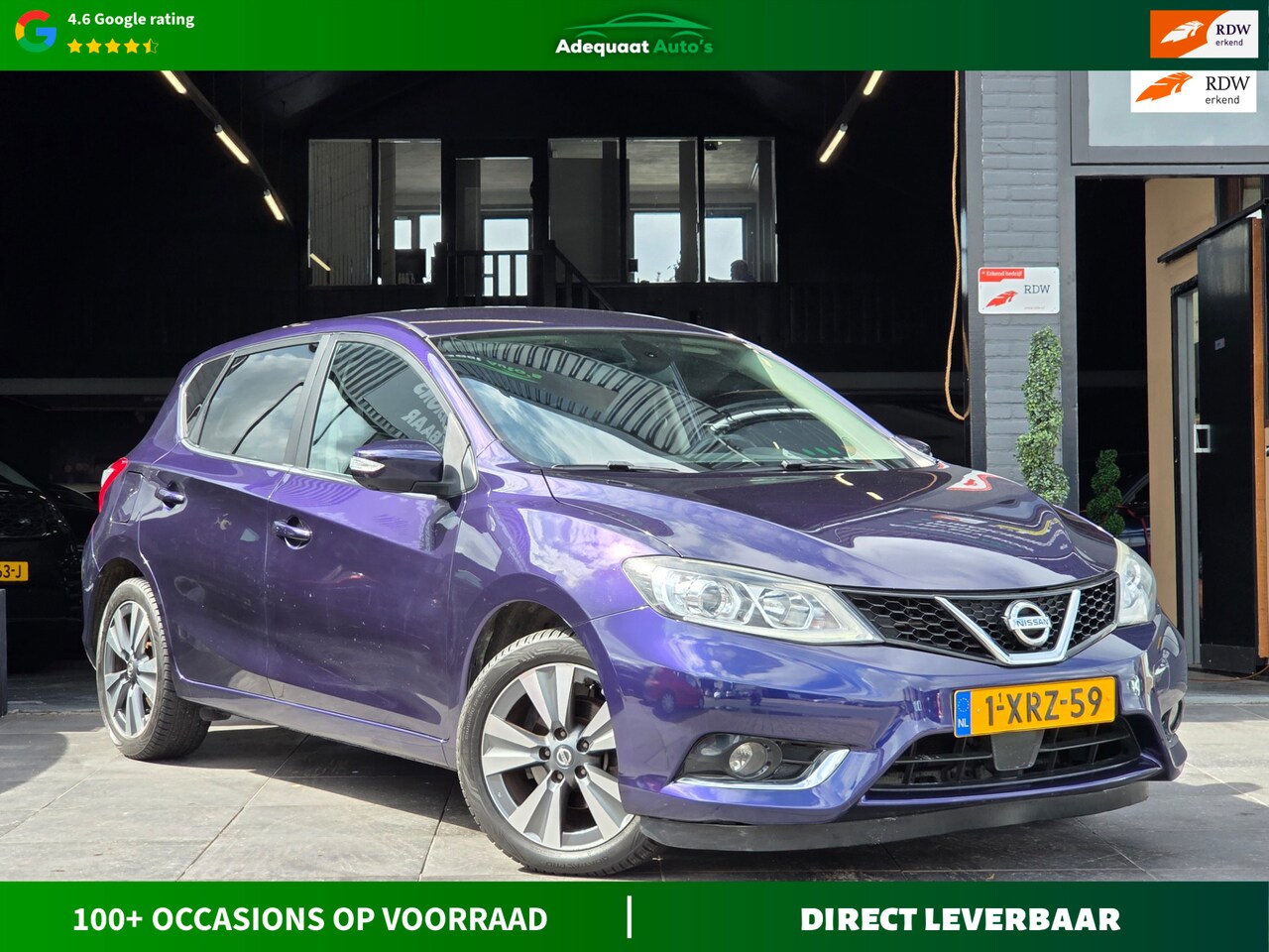 Nissan Pulsar - 1.2 DIG-T Tekna|Airco|Navi|Leer|Camera|NAP|APK - AutoWereld.nl