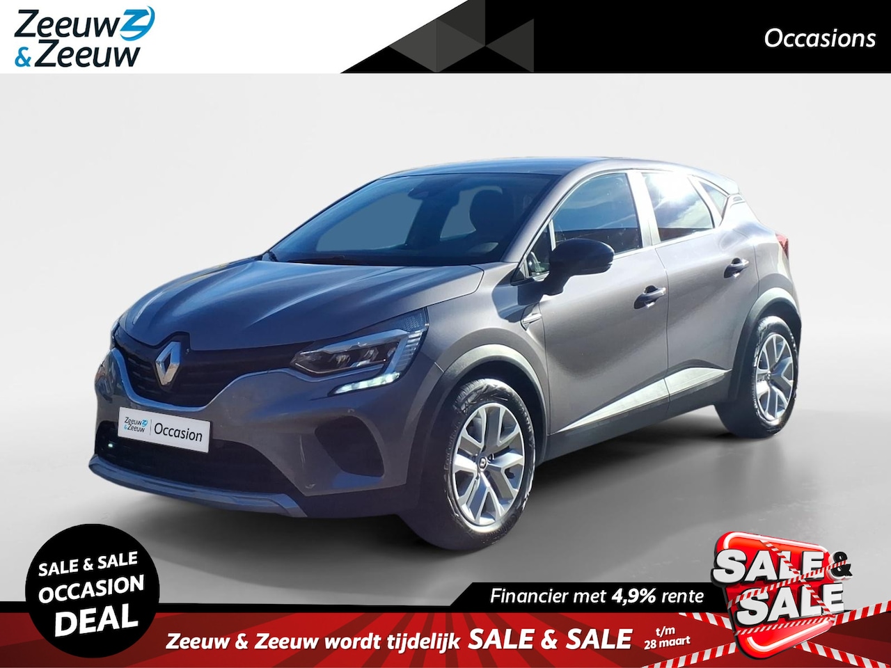 Renault Captur - 1.0 TCe 90 Zen Navigatie | Airco | Pdc | Trekhaak | 1 jaar Garantie - AutoWereld.nl