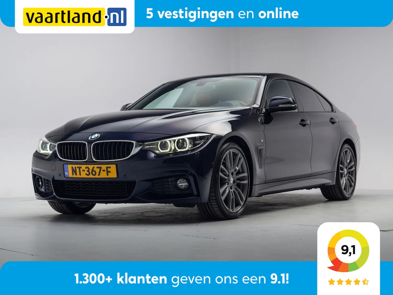 BMW 4-serie Gran Coupé - 420i M Sport High Executive Aut. [ LED Navi prof. HUD Leder Stuur-&Stoelverwarming ] - AutoWereld.nl