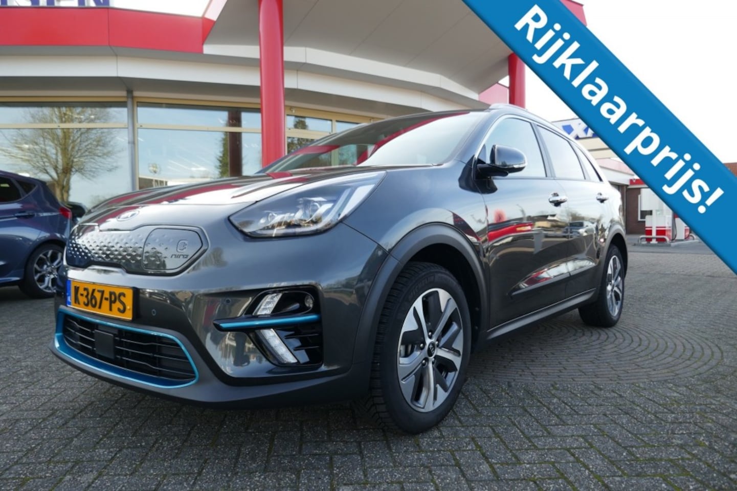 Kia Niro - DYNAMIC PLUSLINE 64 KWH  SOH 100%   SCHUIFDAK/STUUR+STOELVERW. - AutoWereld.nl