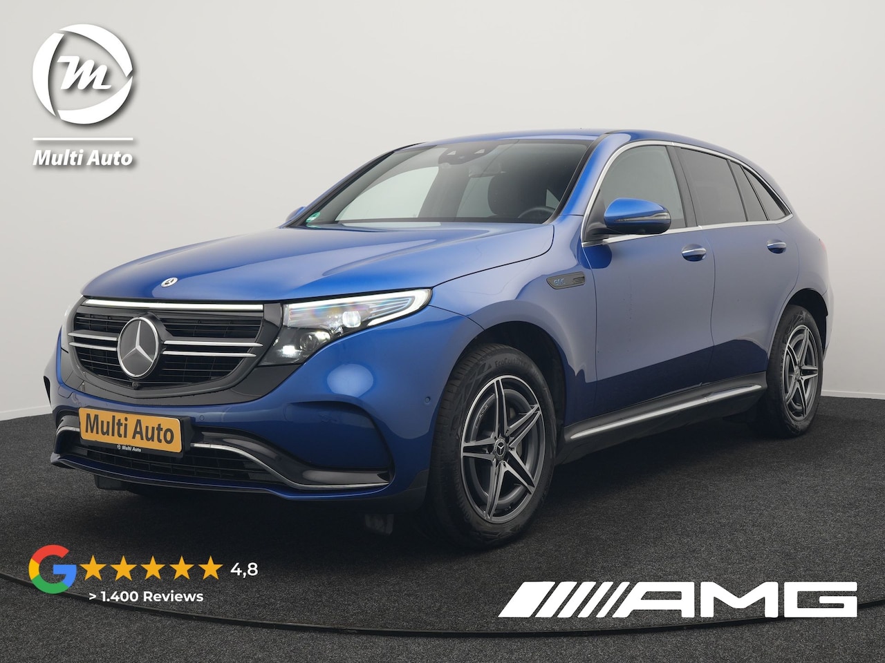 Mercedes-Benz EQC - 400 4MATIC AMG Line 408pk INCL BTW | Trekhaak af Fabriek | Adaptive Cruise | 360 Camera | - AutoWereld.nl
