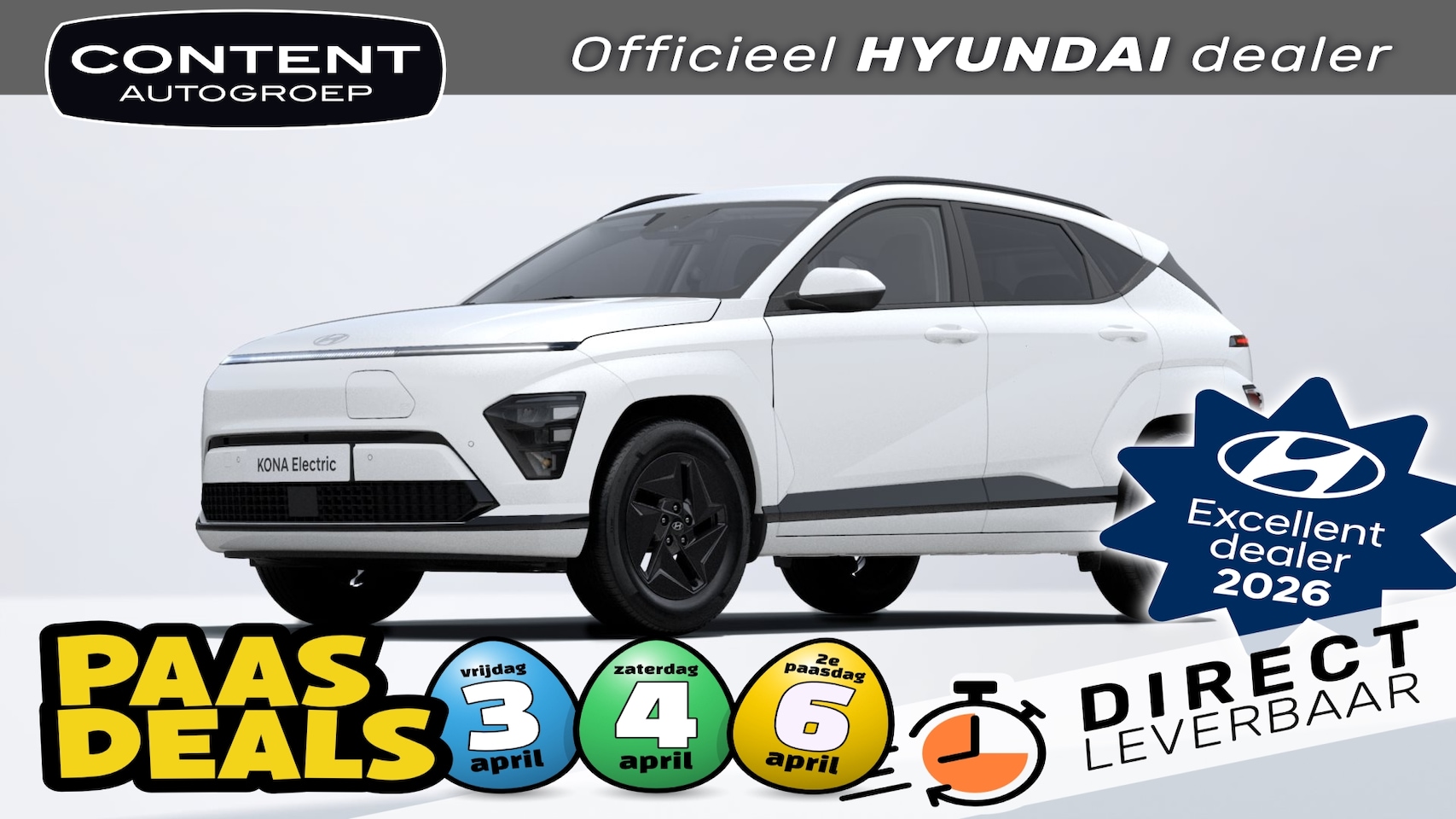 Hyundai Kona - 48,6 kWh 135pk Pure Edition // Direct Leverbaar - AutoWereld.nl