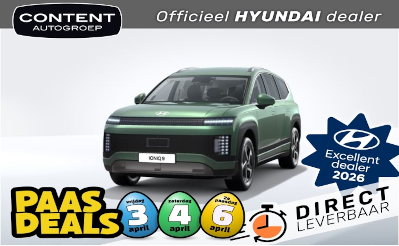 Hyundai IONIQ 9 - 110,3 kWh 218pk RWD Style I Nu te bestellen - AutoWereld.nl