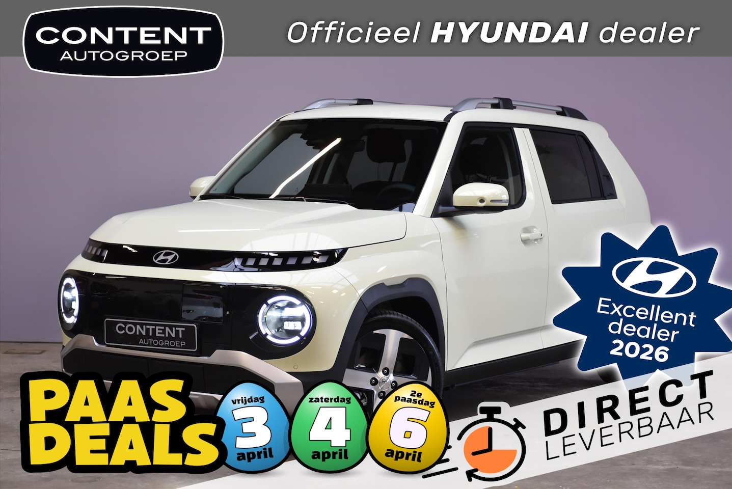 Hyundai Inster - 49 kWh 115pk Evolve Sky - AutoWereld.nl