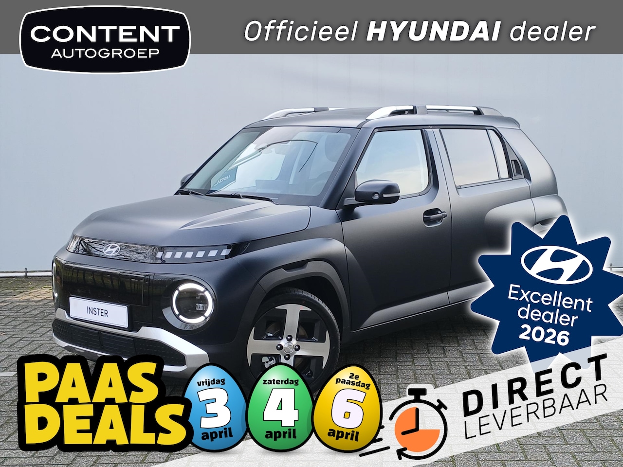 Hyundai Inster - 49 kWh 115pk 4-zits Evolve // Direct Leverbaar - AutoWereld.nl