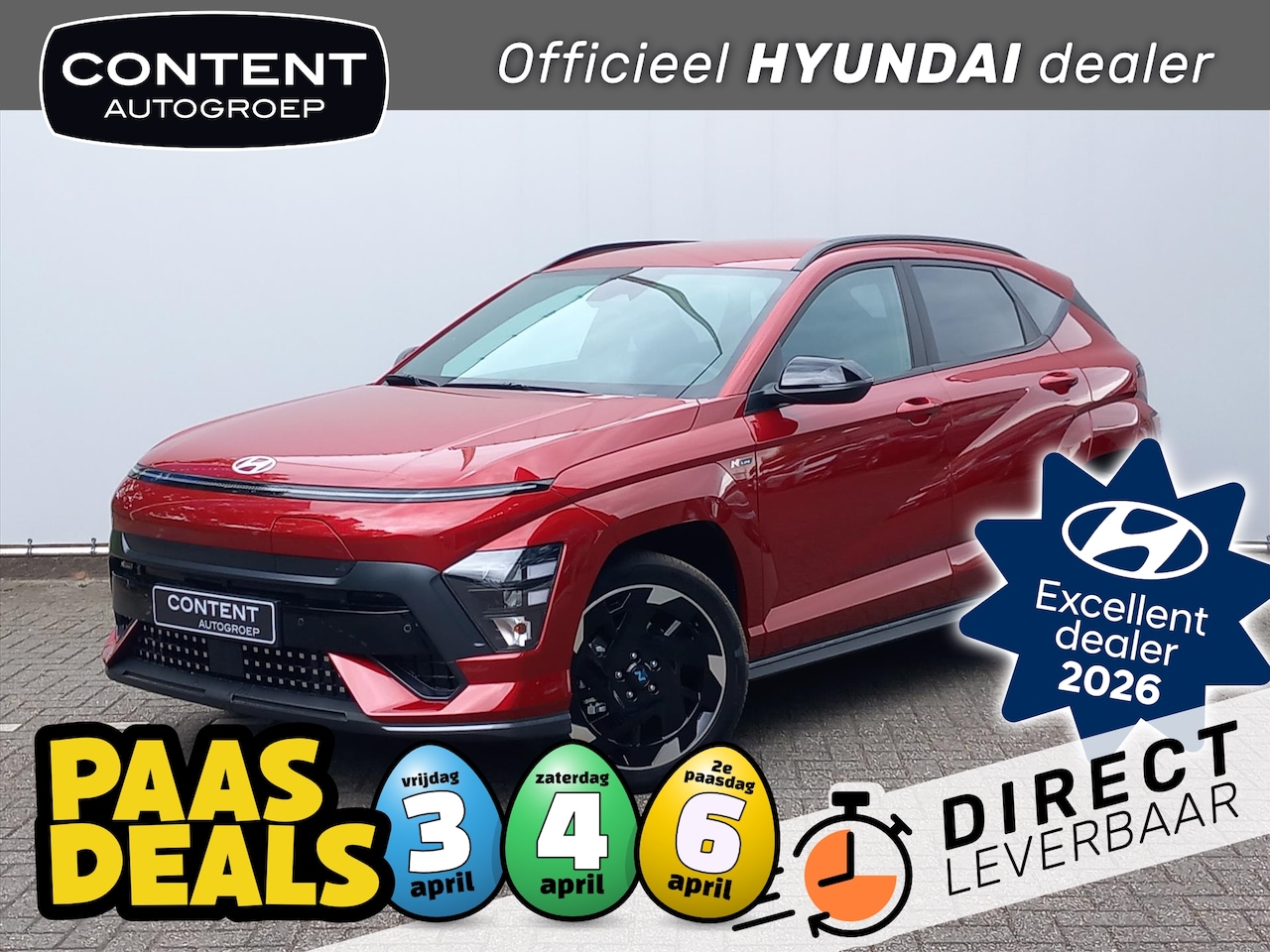 Hyundai Kona - 65,4 kWh 217pk N Line Business // Direct Leverbaar - AutoWereld.nl
