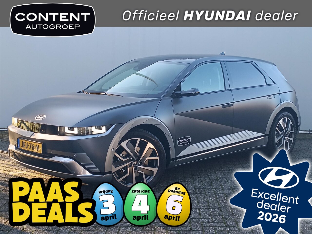 Hyundai IONIQ 5 - 84 kWh 229pk RWD Lounge Limited Vision Plus/PANO DAK/DIGITALE SPIEGELS/20" wielen kleurmat - AutoWereld.nl