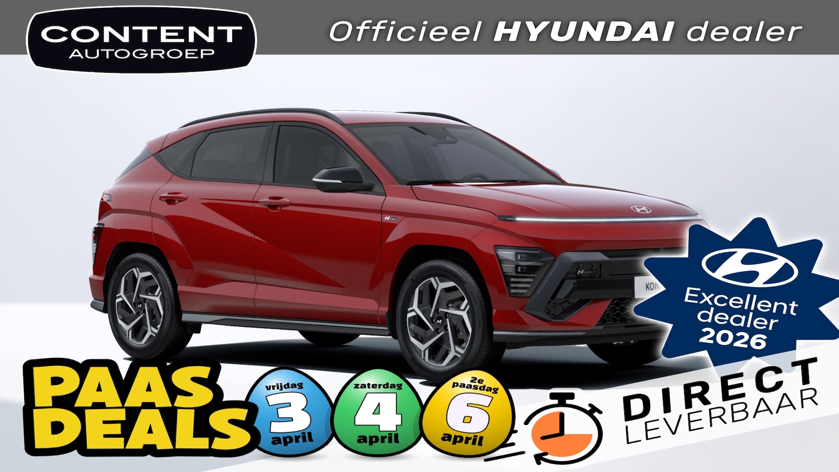 Hyundai Kona - 1.6 GDI HEV 138pk DCT N-Line I INRUILVOORDEEL!! - AutoWereld.nl
