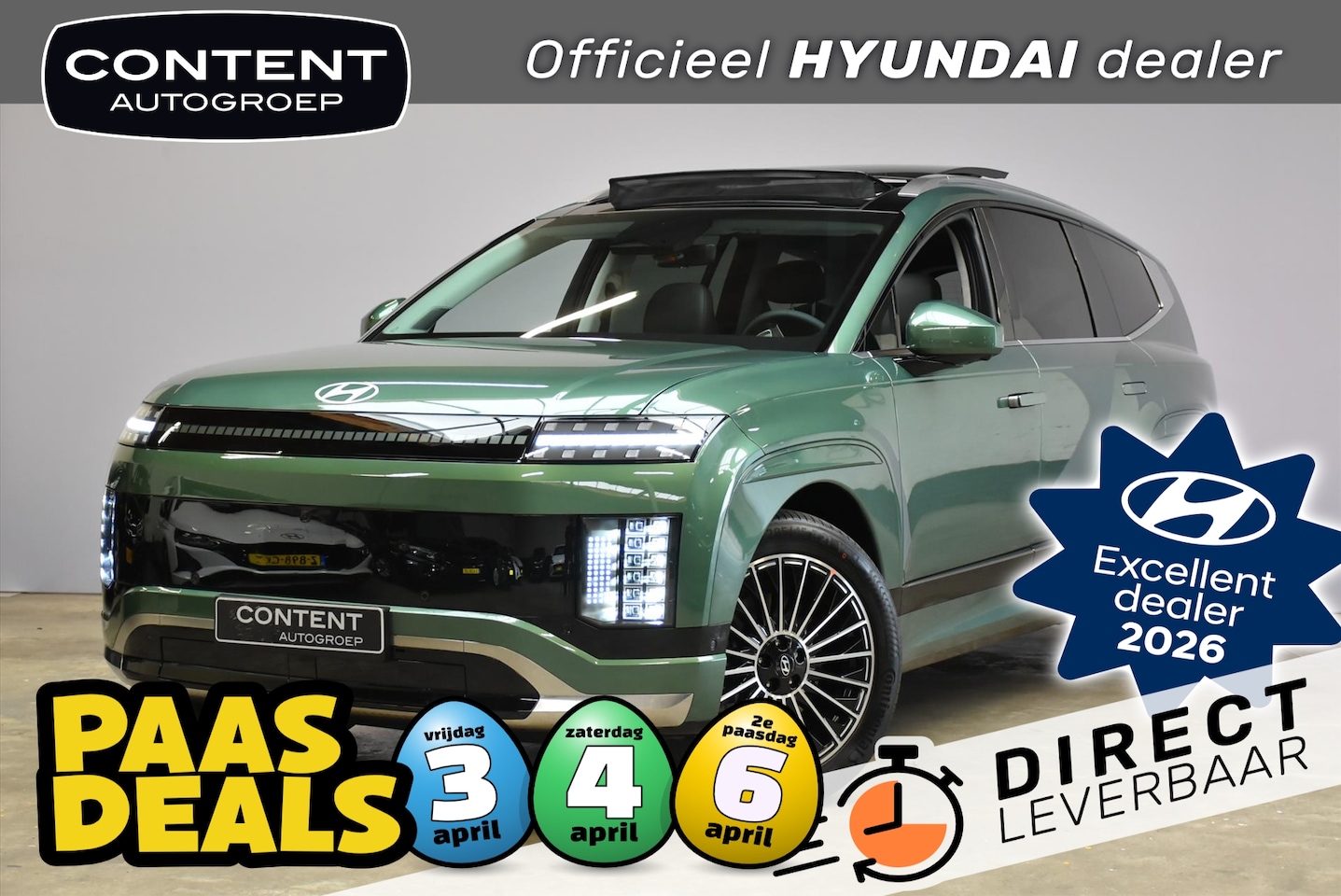 Hyundai IONIQ 9 - 110,3 kWh 308pk AWD Lounge I Voorraad voordeel!! - AutoWereld.nl