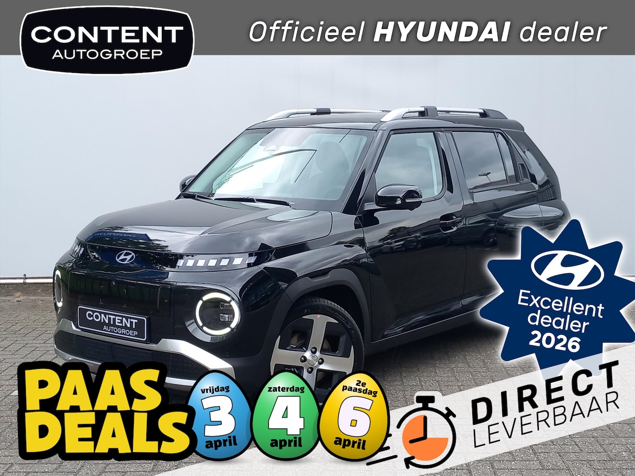 Hyundai Inster - 49 kWh 115pk 4-zits Evolve + WTR // VOORRAAD DEAL - AutoWereld.nl