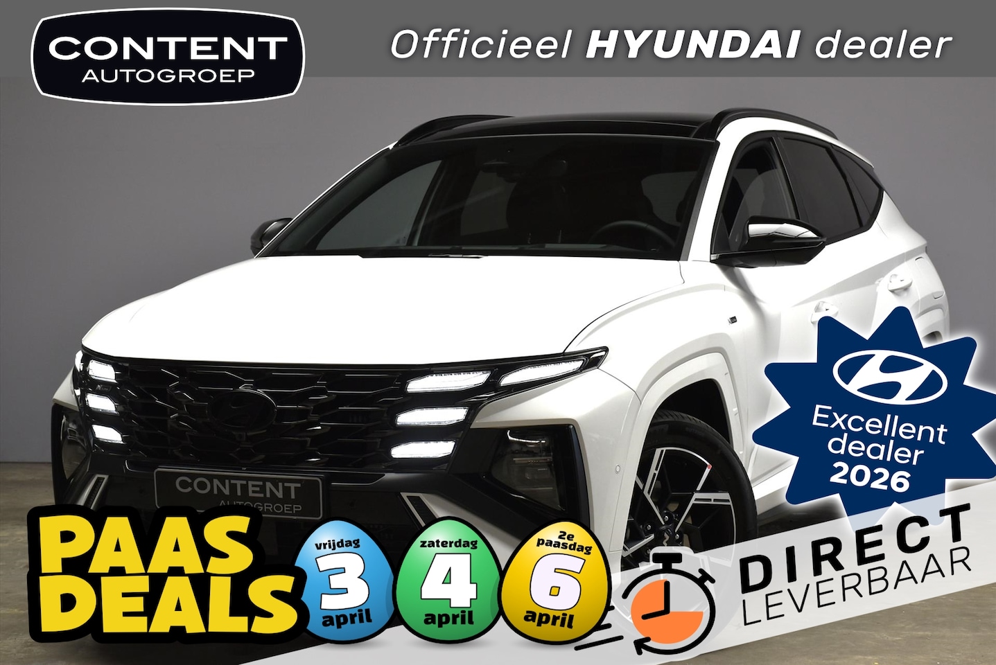 Hyundai Tucson - 1.6 T-GDi PHEV 288pk 2WD N Line Sky // Direct Leverbaar - AutoWereld.nl