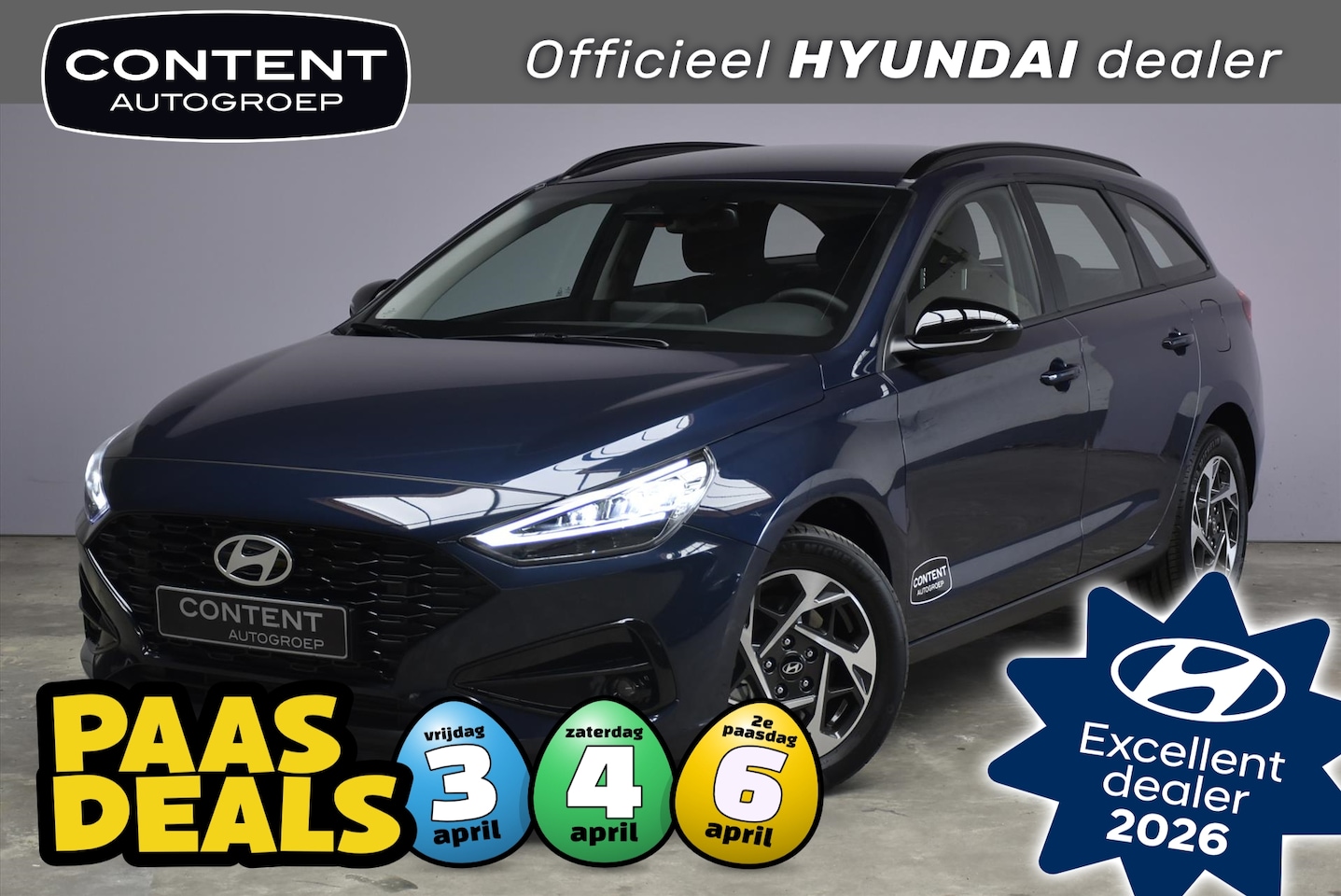 Hyundai i30 Wagon - 1.0 T-GDI 48V MHEV 120pk Comfort I Demo voordeel! - AutoWereld.nl