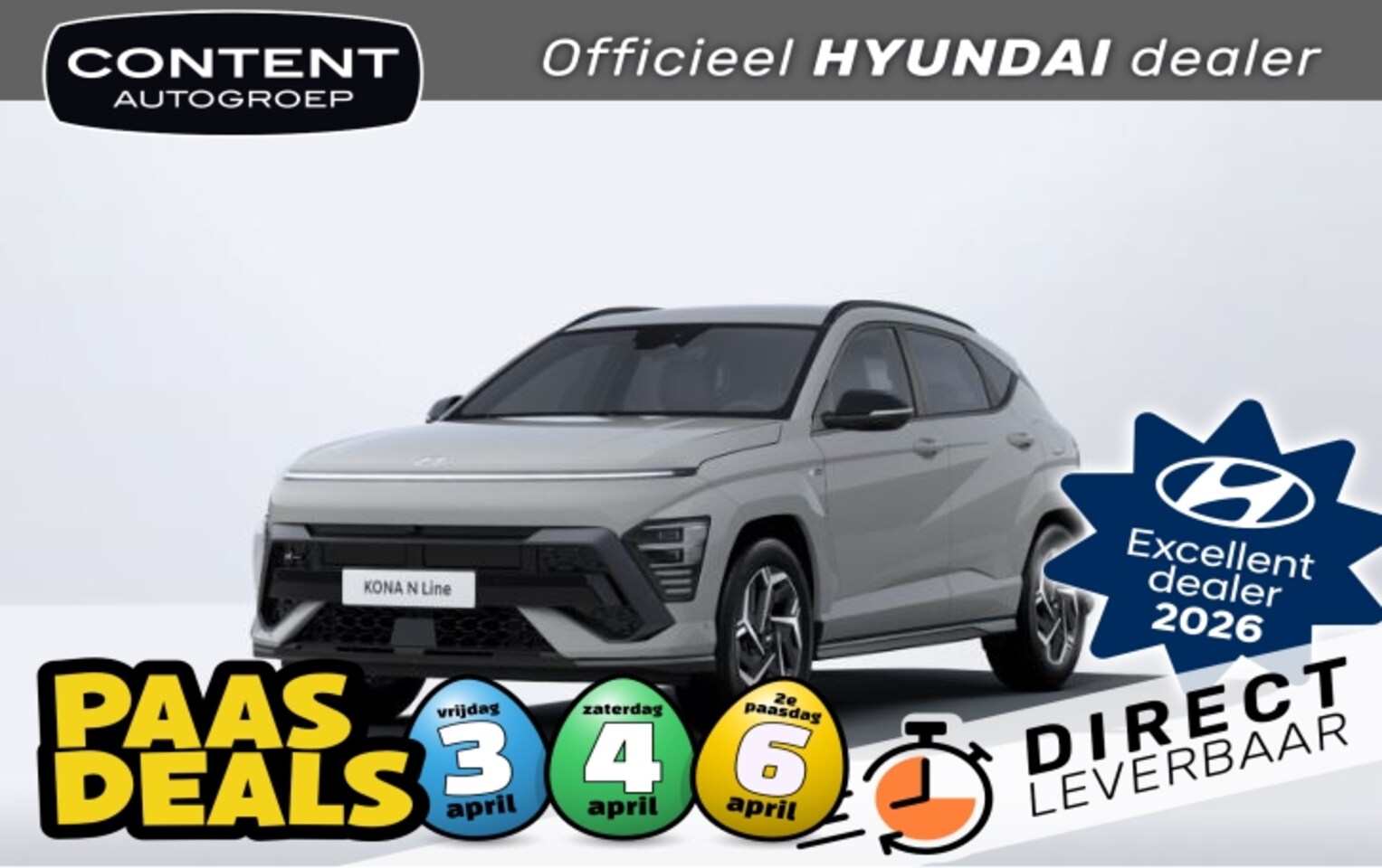Hyundai Kona - 1.6 GDI HEV DCT N-Line I Voorraadvoordeel! - AutoWereld.nl