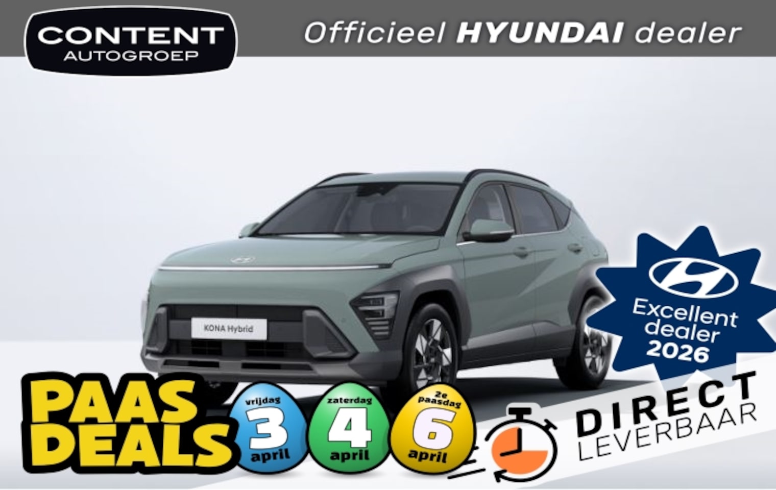 Hyundai Kona - 1.6 GDI HEV 138pk DCT Comfort I 18" LM I Voorraadvoordeel! - AutoWereld.nl