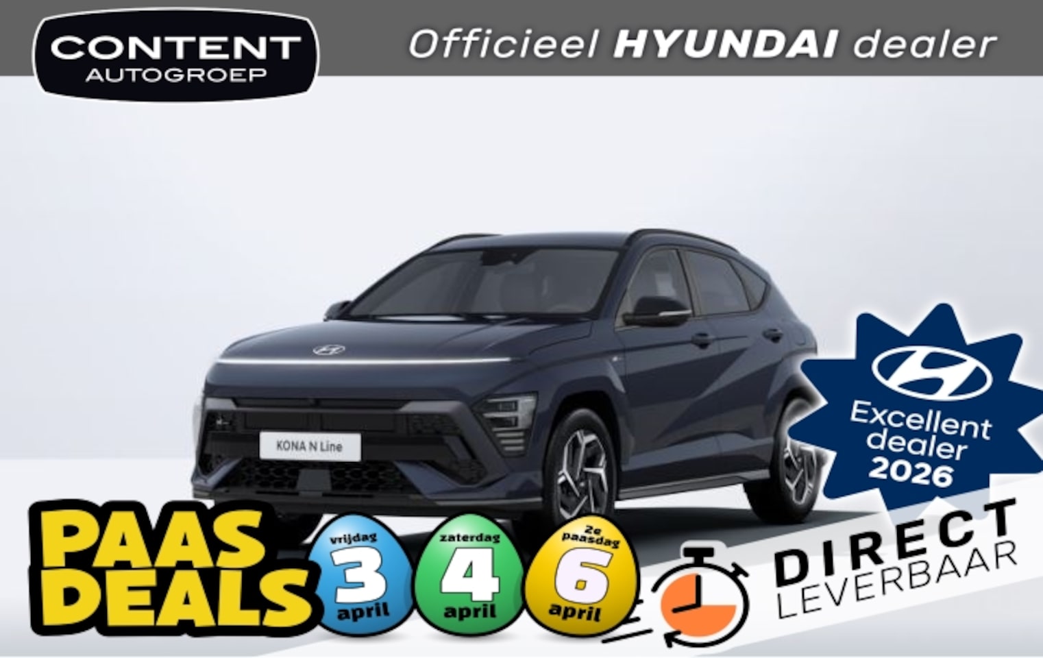 Hyundai Kona - 1.6 GDI HEV DCT N-Line I Voorraadvoordeel! - AutoWereld.nl