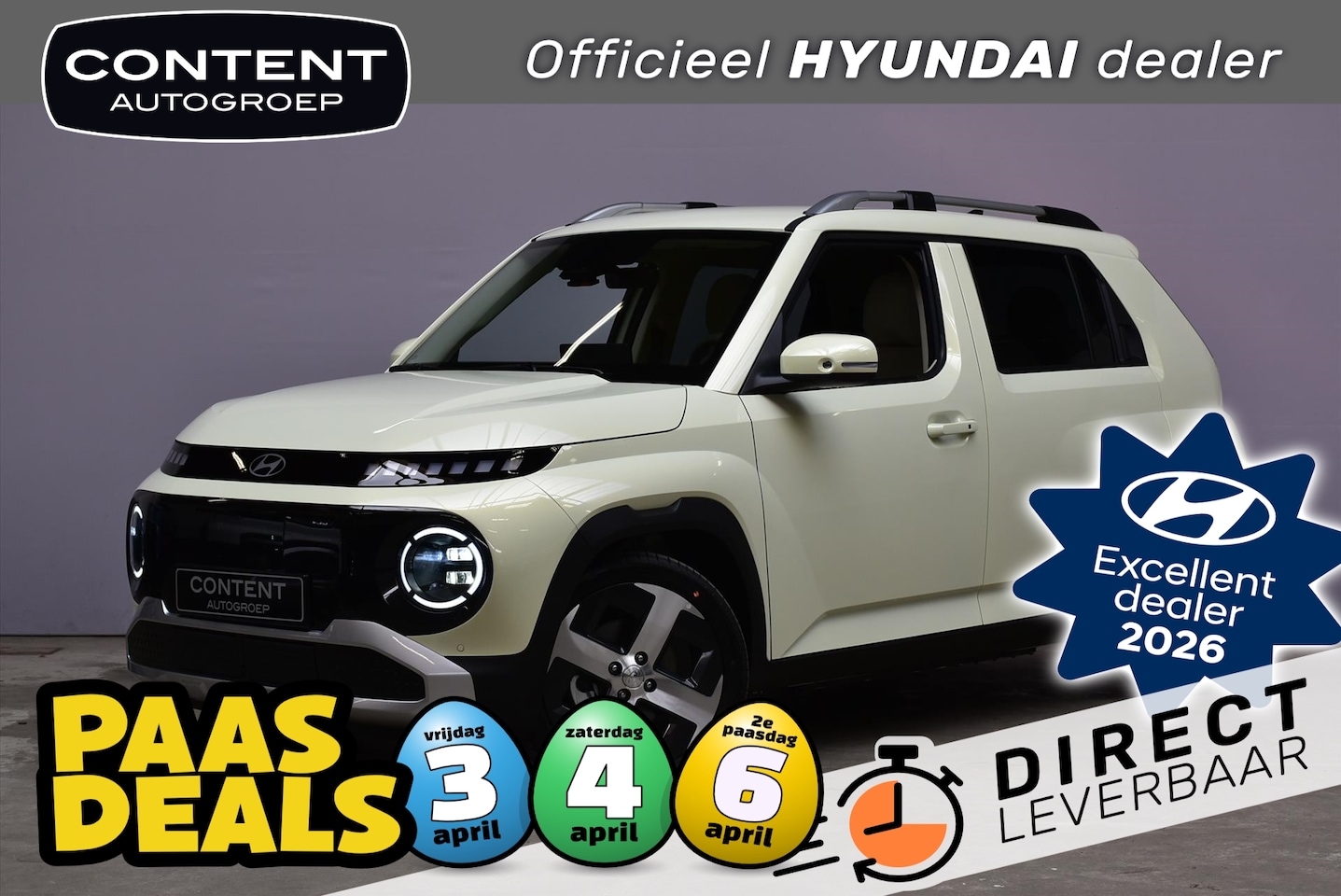 Hyundai Inster - 49 kWh 115pk 4-zits Evolve I Voorraadvoordeel! - AutoWereld.nl