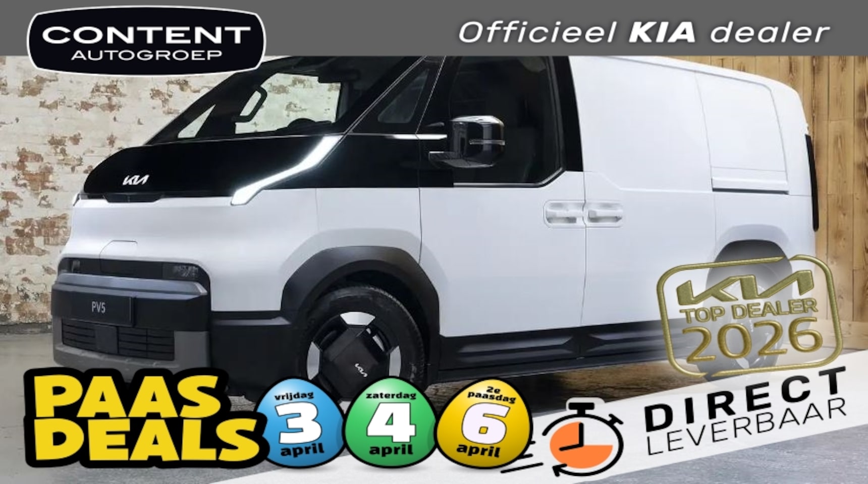 Kia PV5 - Cargo 71,2 kWh 163pk L2H1 Essential - AutoWereld.nl