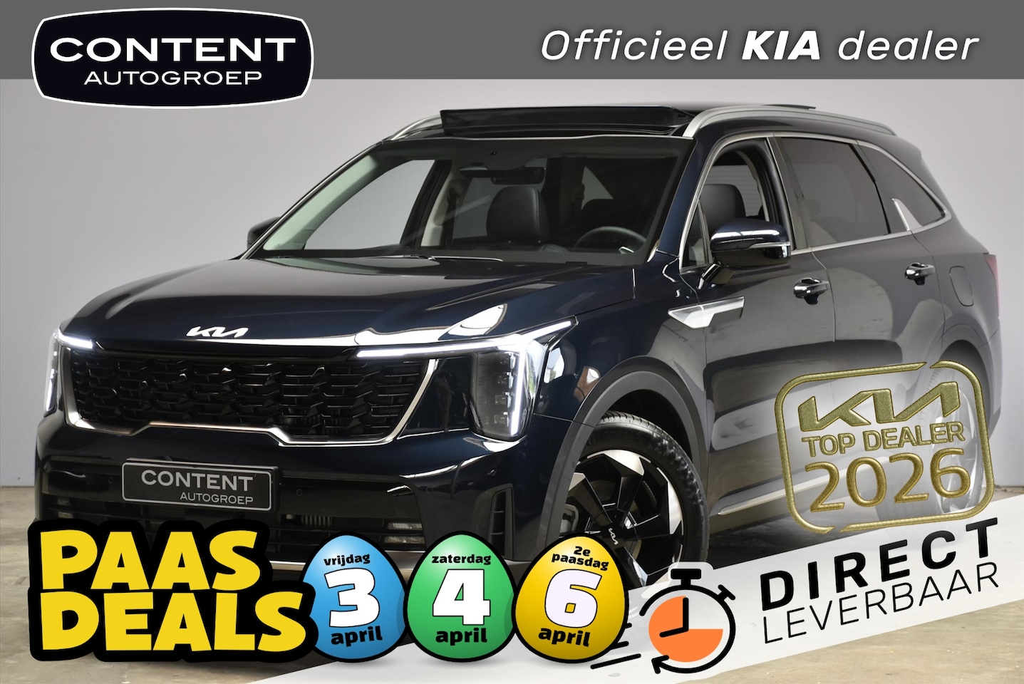 Kia Sorento - 1.6 T-GDi 253pk PHEV AWD DynamicPlusLine STAAT IN BESTELLING - AutoWereld.nl