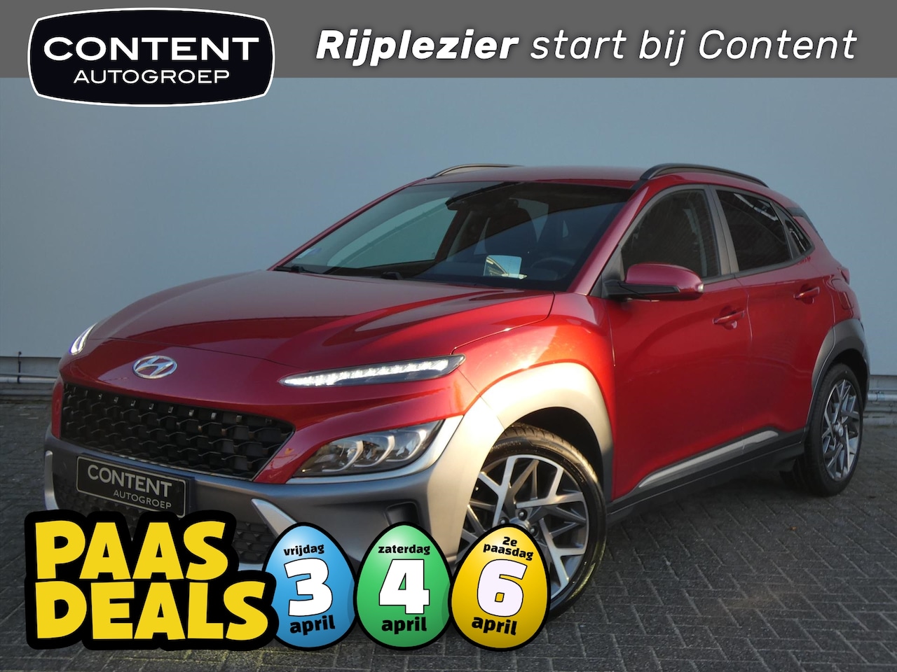 Hyundai Kona - 1.6 GDI HEV Fashion |Navi |Camera - AutoWereld.nl