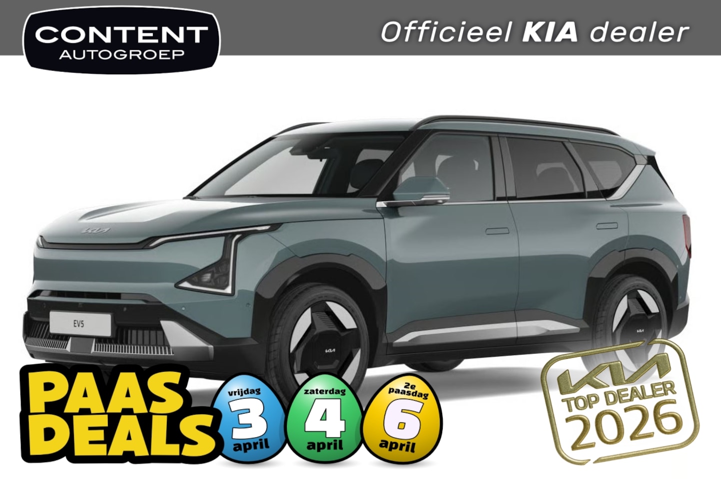 Kia EV5 - 81,4 kWh 217pk 2WD Plus Advanced | IN BESTELLING IN MEERDERE KLEUREN! - AutoWereld.nl