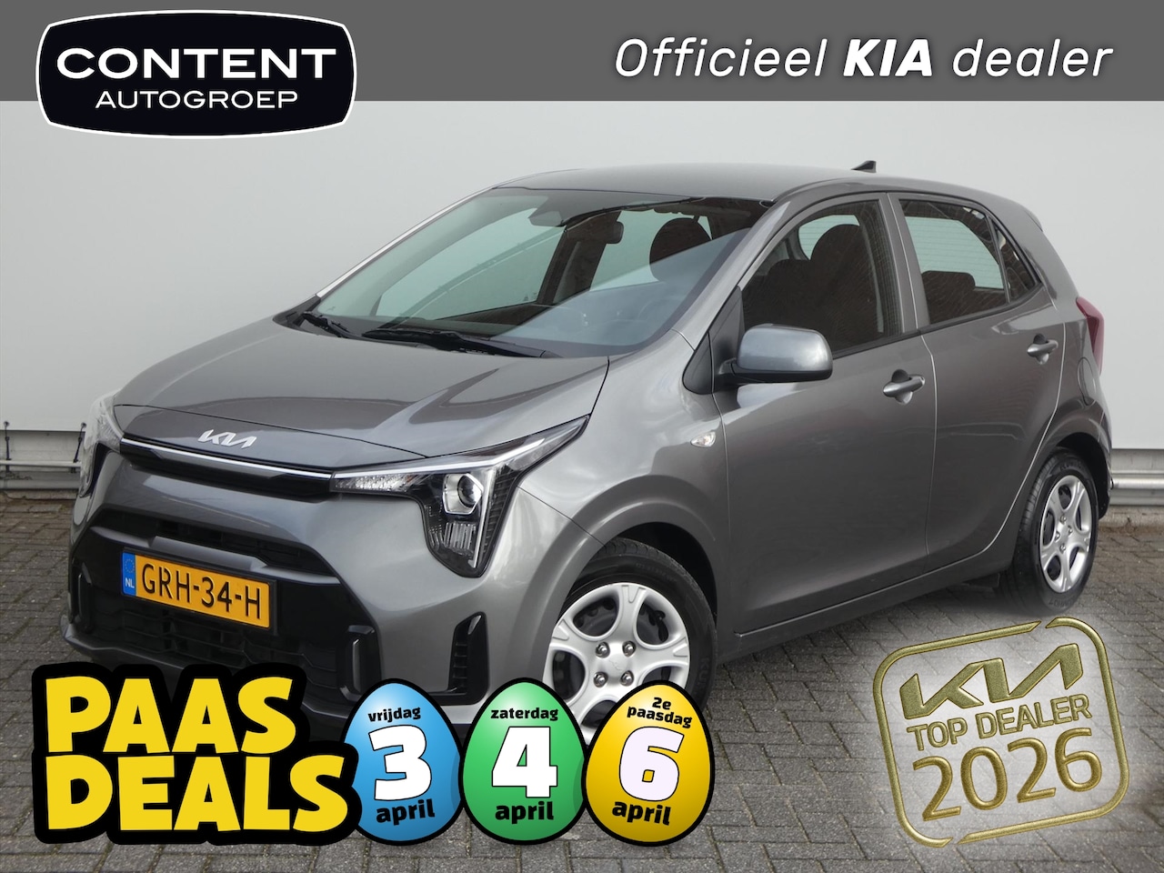 Kia Picanto - 1.0 DPi 67pk 4-zits DynamicLine | Nieuw Model! | Camera! - AutoWereld.nl