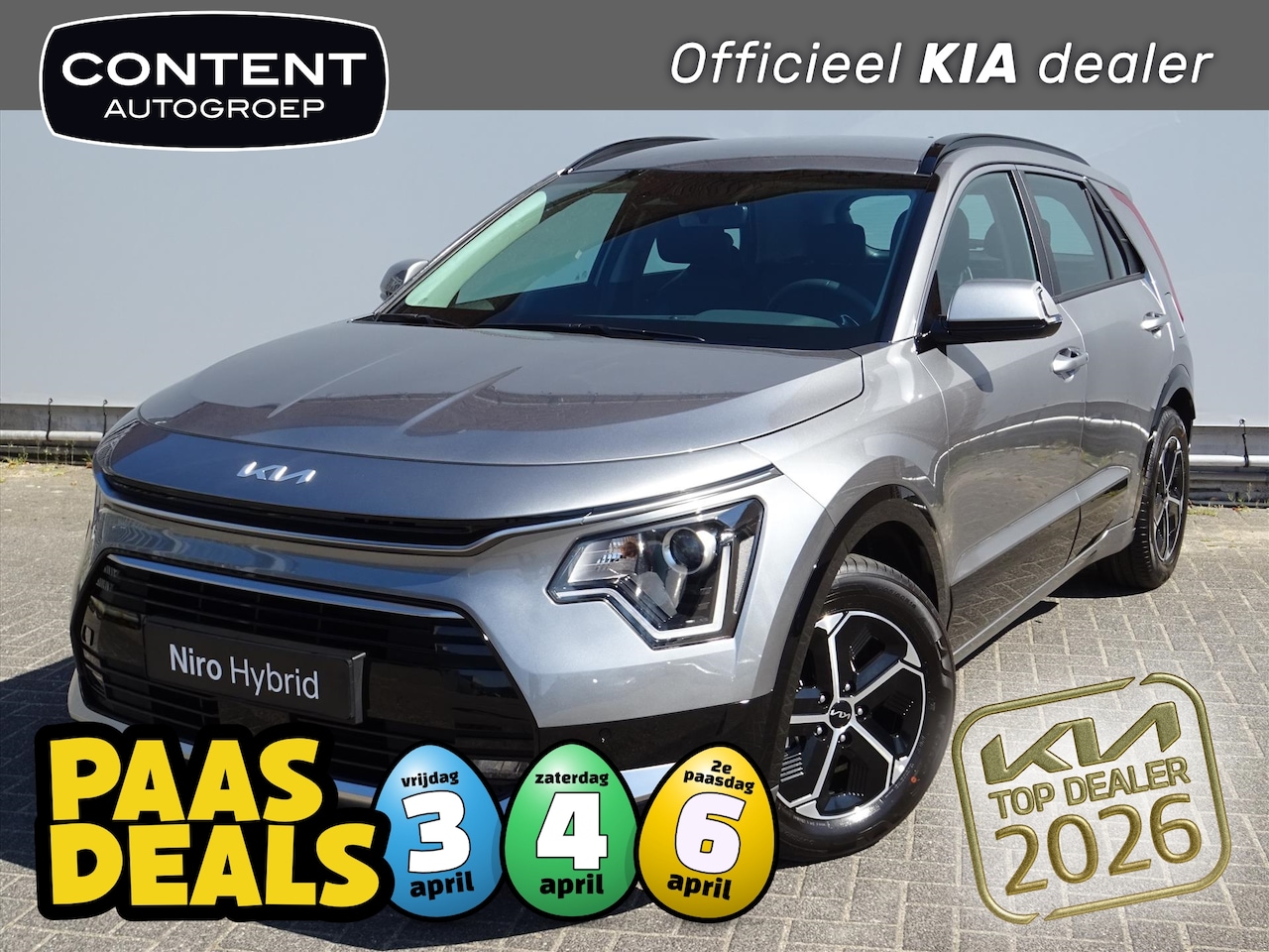 Kia Niro - 1.6 GDi Hybrid 138pk DCT6 DynamicLine SNEL LEVERBAAR IN DIVERSE KLEUREN - AutoWereld.nl