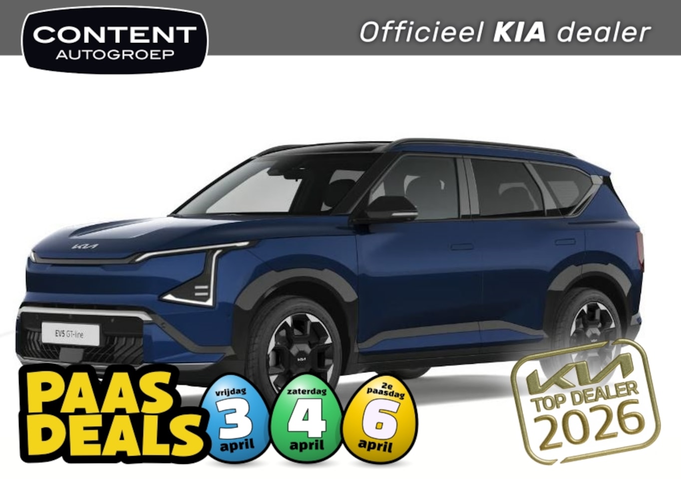 Kia EV5 - 81,4 kWh 217pk 2WD GT-Line | IN BESTELLING IN MEERDERE KLEUREN! - AutoWereld.nl