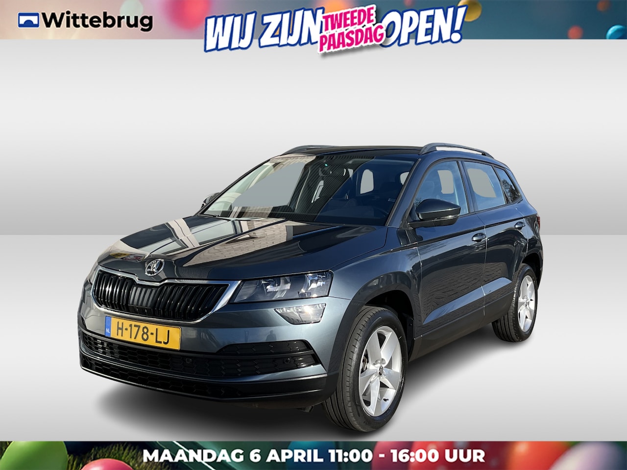 Skoda Karoq - 1.0 TSI Ambition Business / AUTOMAAT/ CRUISE/ NAVI/ SMARTLINK/ CLIMA/ DAB/ PARK. SENSOREN/ - AutoWereld.nl