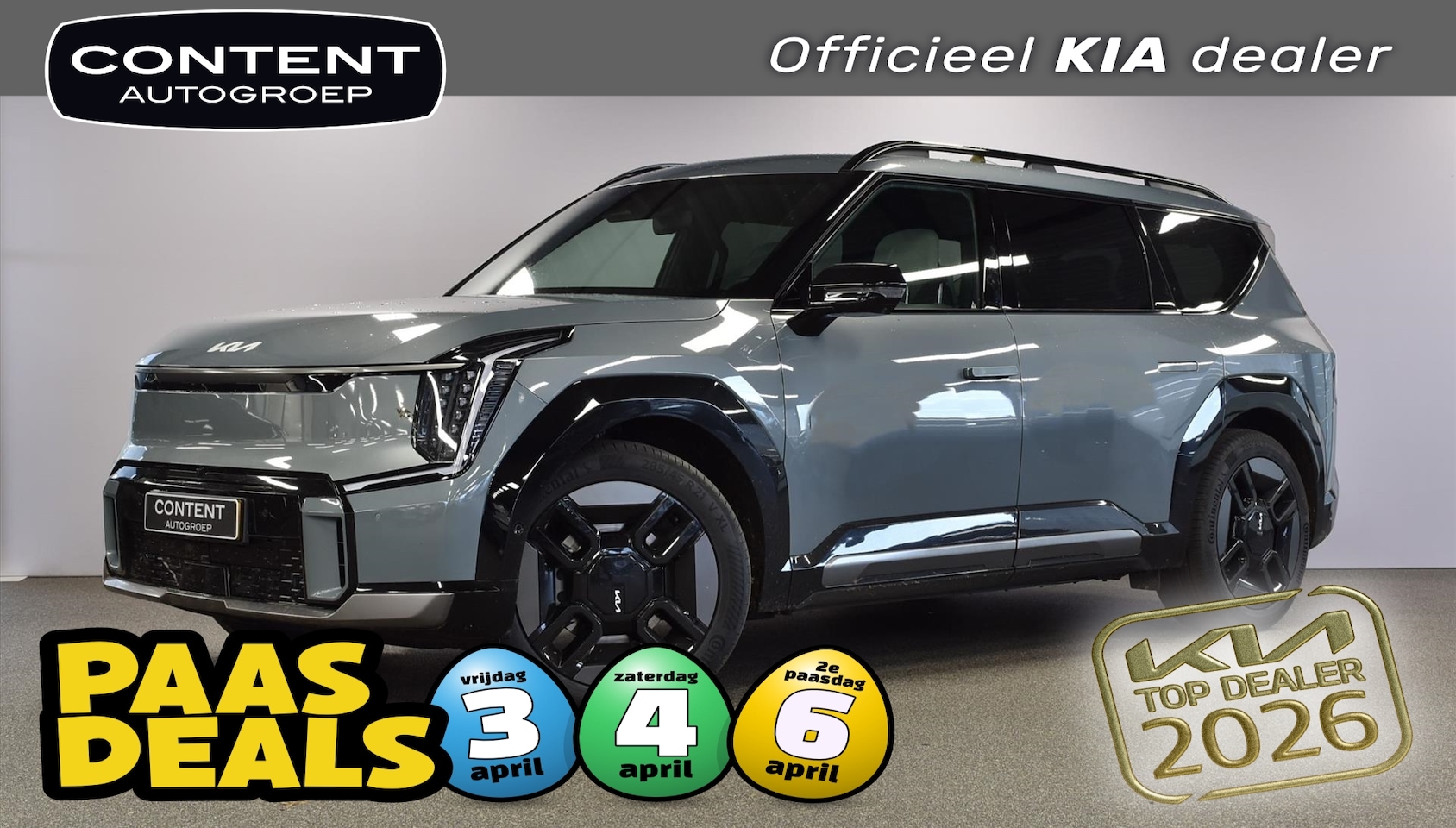 Kia EV9 - 99,8kWh 384pk AWD GT-Line 6-ZITS NIEUW - SNEL LEVERBAAR - AutoWereld.nl