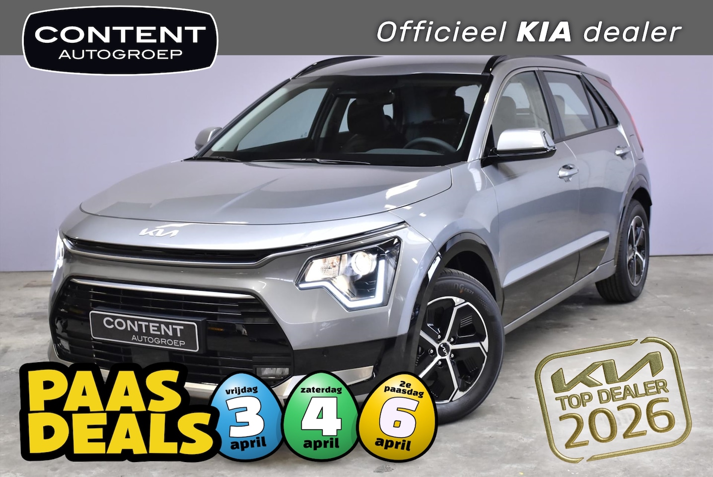 Kia Niro - 1.6 GDi Hybrid 138pk DCT6 DynamicLine NIEUW - SNEL LEVERBAAR - AutoWereld.nl