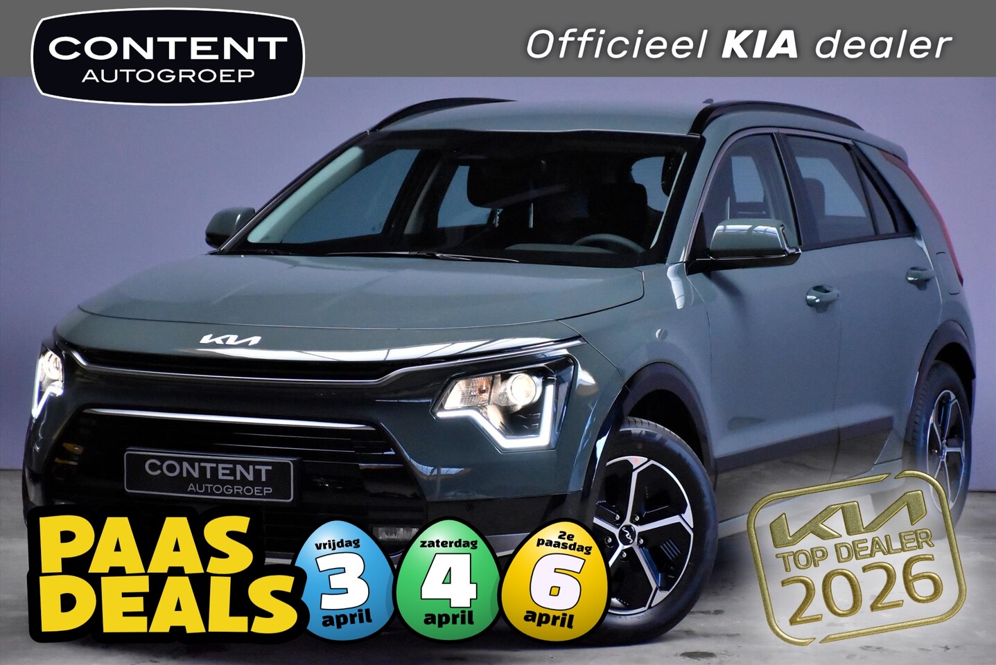 Kia Niro - 1.6 GDi Hybrid 138pk DCT6 DynamicLine NIEUW - SNEL LEVERBAAR - AutoWereld.nl