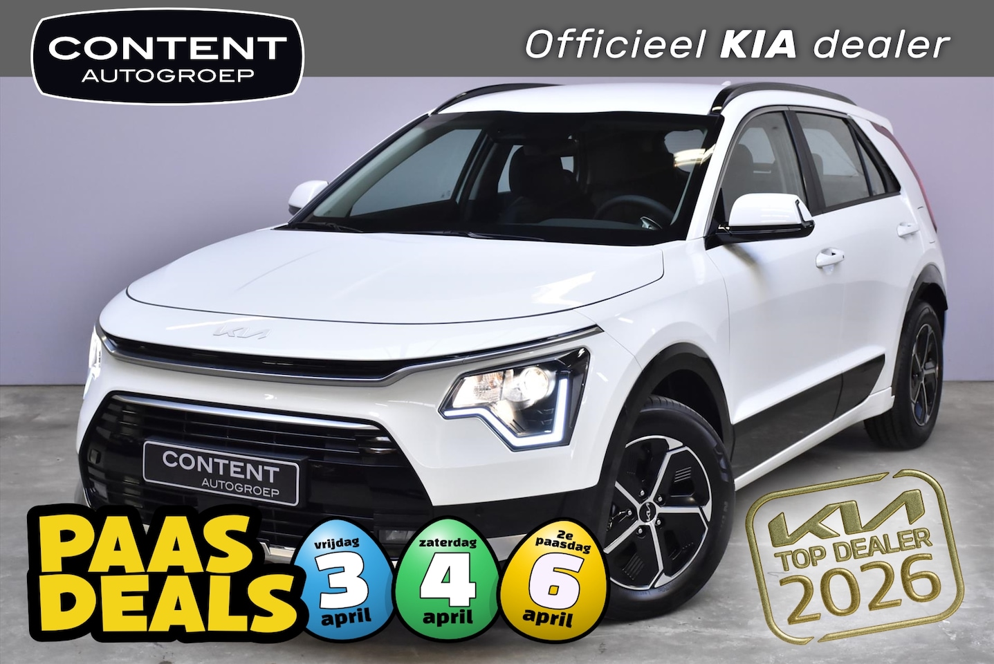 Kia Niro - 1.6 GDi Hybrid 138pk DCT6 DynamicLine NIEUWS - SNEL LEVERBAAR - AutoWereld.nl