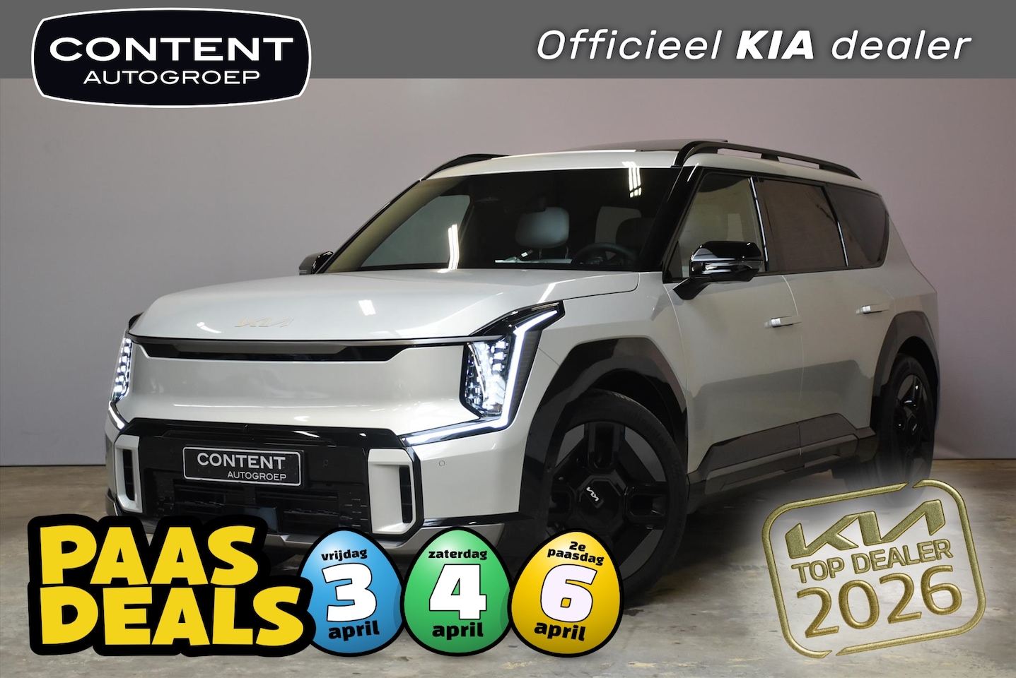 Kia EV9 - 99,8kWh 384pk AWD Dual Motor GT-Line NIEUW - SNEL LEVERBAAR - AutoWereld.nl