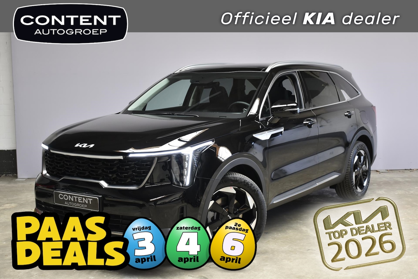 Kia Sorento - 1.6 T-GDi 252pk PHEV Aut AWD DynamicPlusLine 7-PERS. NIEUW - SNEL LEVERBAAR - AutoWereld.nl