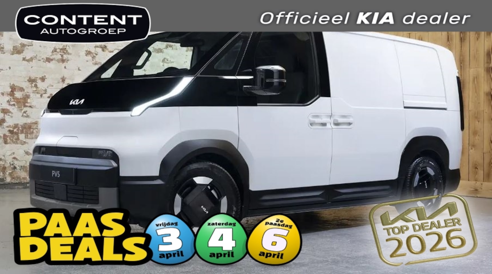 Kia PV5 - Cargo 51.5 kWh 163pk L2H1 Essential NIEUW - SNEL LEVERBAAR - AutoWereld.nl