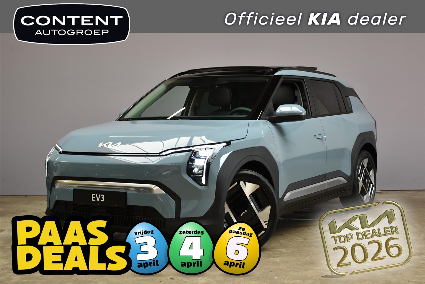 Kia EV3 - 81,4 kWh 204pk Plus Advanced NIEUW - SNEL LEVERBAAR - AutoWereld.nl