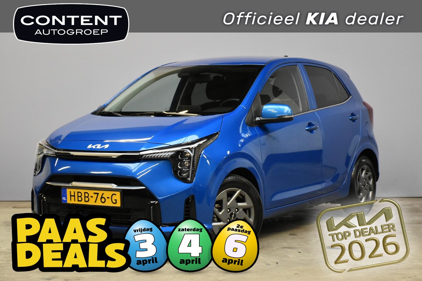 Kia Picanto - 1.0 DPi 63pk 4-zits DynamicPlusLine - AutoWereld.nl