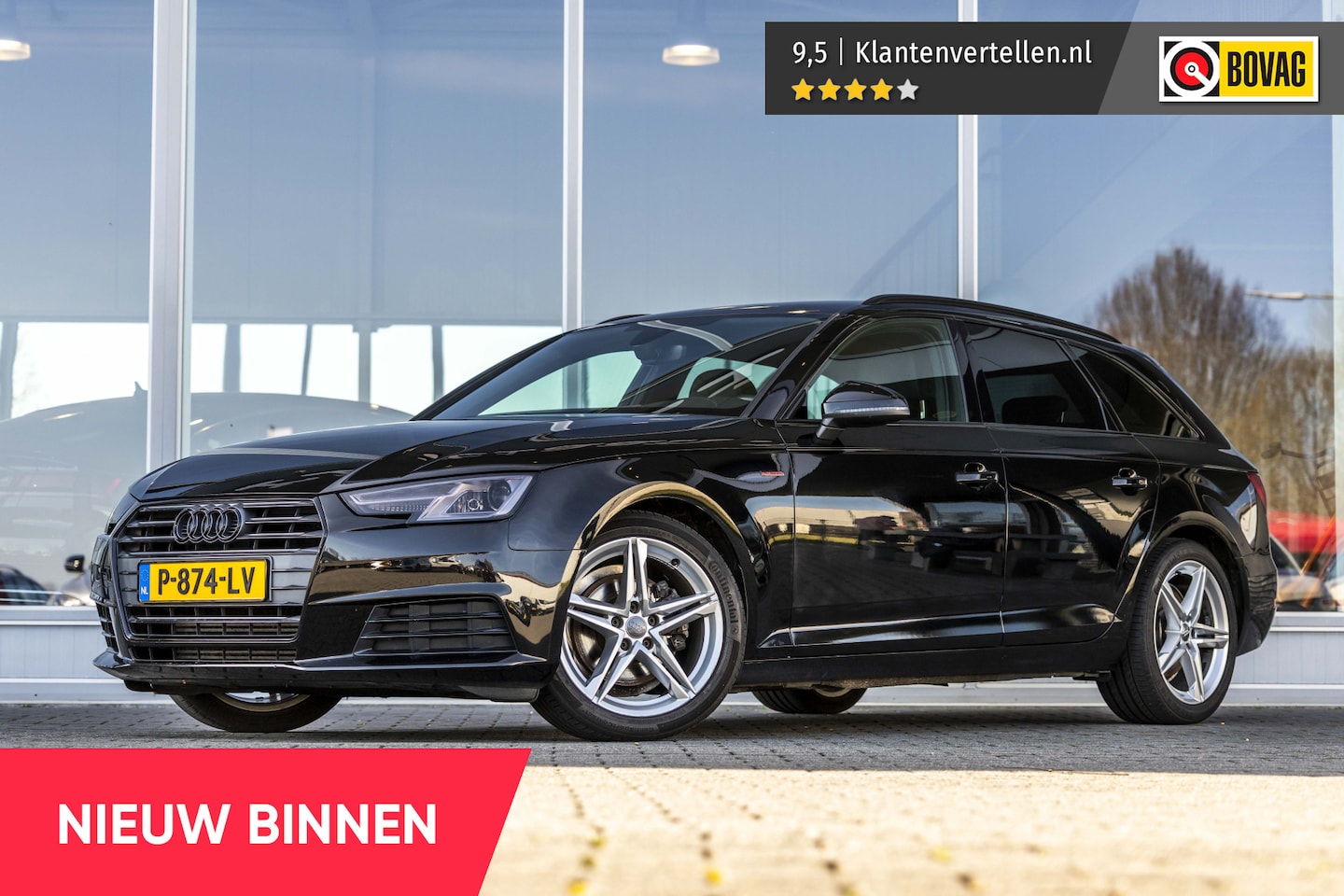 Audi A4 Avant - 2.0 TFSI MHEV Sport S line black edition | Stoelverw. | Cruise - AutoWereld.nl