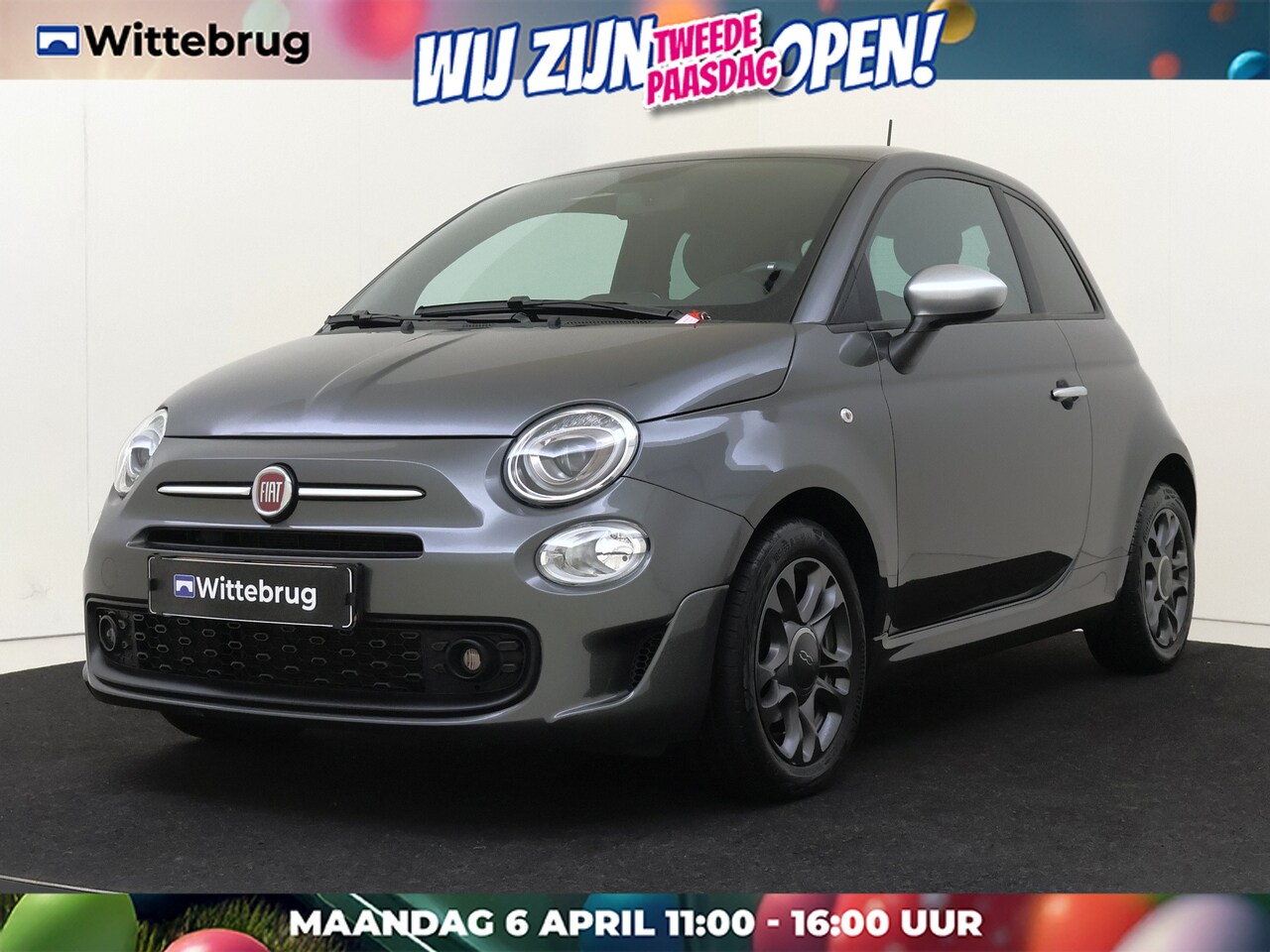 Fiat 500 - 1.0 Hybrid Rockstar Sport | Navigatie | Panorama Dak | Lichtmetalen Velgen | - AutoWereld.nl