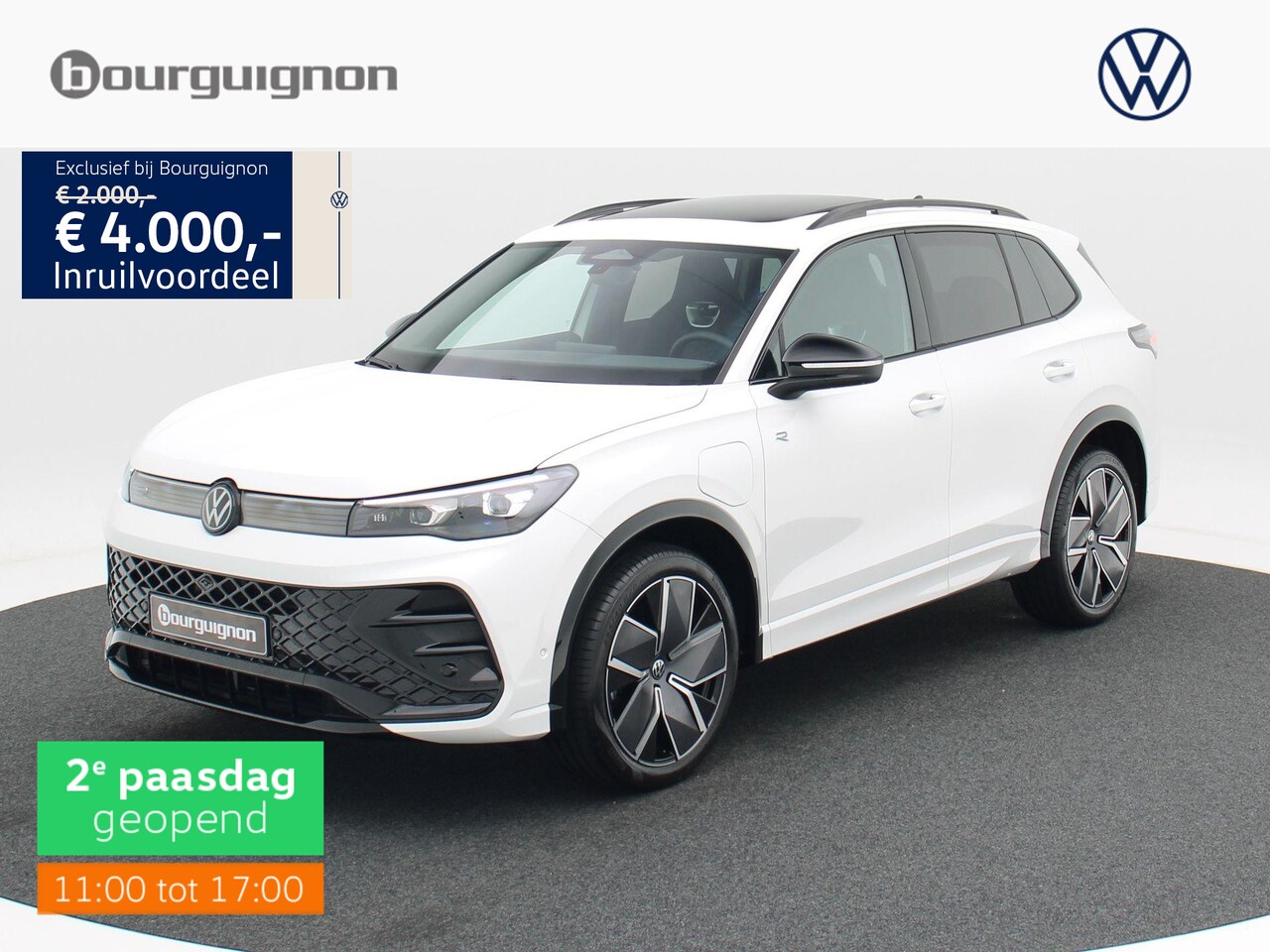 Volkswagen Tiguan - 1.5 eHybrid R-Line Edition 204 PK | Trekhaak | 360 Camera | LED Matrix | Black Style | Ada - AutoWereld.nl