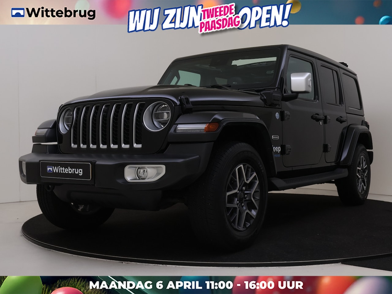 Jeep Wrangler Unlimited - 4xe 380PK Sahara PLUG IN HYBRIDE | NAVIGATIE | STOERE AUTO! - AutoWereld.nl