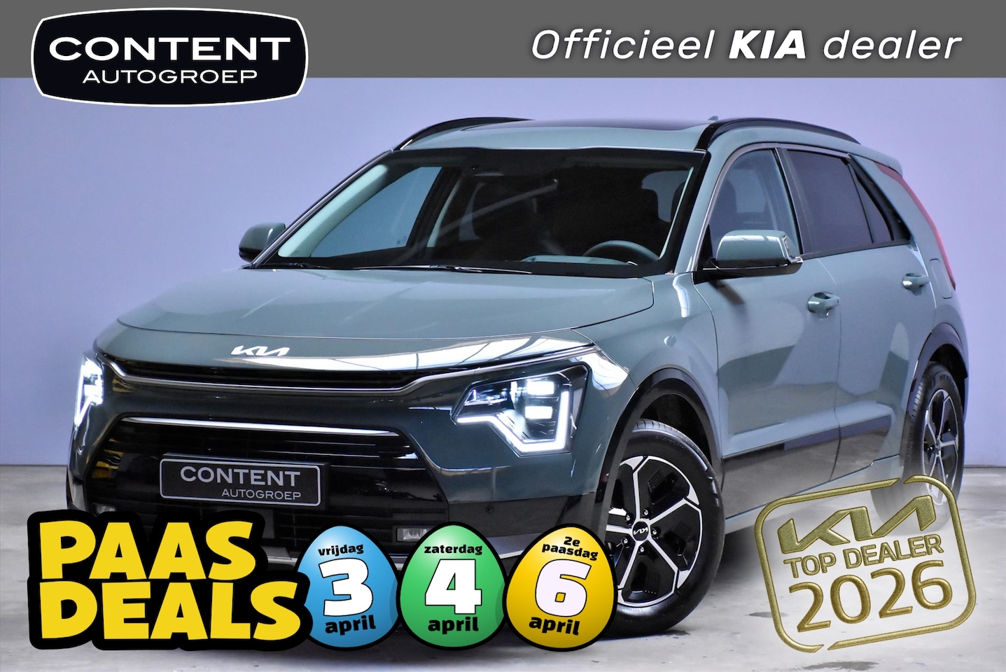 Kia Niro - 1.6 Hybrid DynamicPlusLine DCT6 138PK MY26I NIEUW - SNEL LEVERBAAR - AutoWereld.nl