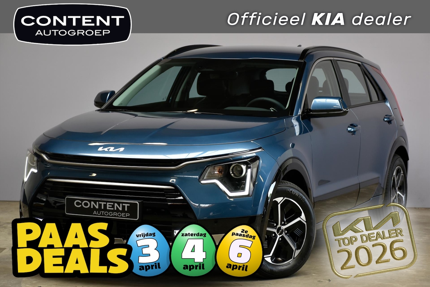 Kia Niro - 1.6 GDi Hybrid 138pk DCT6 DynamicLine NIEUW - SNEL LEVERBAAR - AutoWereld.nl